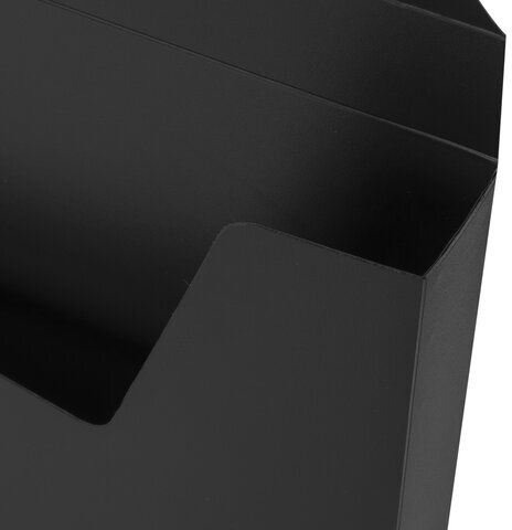 Портфель пластиковый STAFF А4 (320х225х36 мм), без отделений, черный, 229241