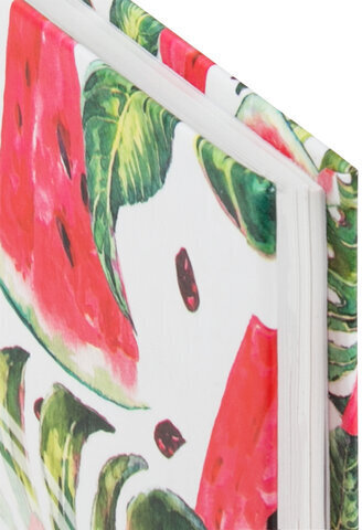 Блокнот А5 (135х206 мм), 80 л., твердый, клетка, выборочный лак, STAFF, "Juicy", 111605