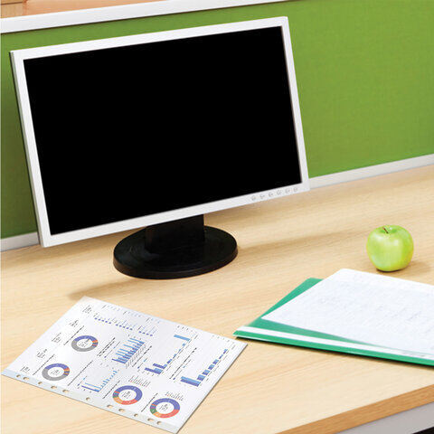 Папки-файлы перфорированные А4 BRAUBERG "МАТОВЫЕ EXTRA 600", КОМПЛЕКТ 100 шт., ПЛОТНЫЕ, 60 мкм, 229664