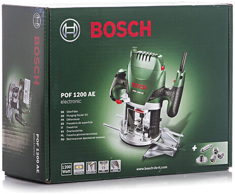 Машина фрезерная вертикальная, 650 Вт, 11000-28000 об./мин, BOSCH POF 1200 AE 060326A100
