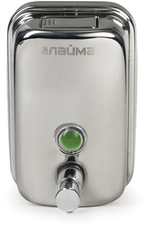 Дозатор для жидкого мыла LAIMA PROFESSIONAL BASIC, 0,5 л., нержавеющая сталь, зеркальный, 601795