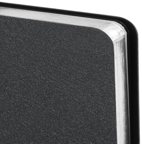 Ежедневник недатированный А5 138х213 мм BRAUBERG "Metallic", под кожу, 136 л., гибкий, графитовый, 113375