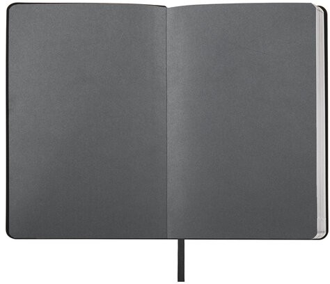 Ежедневник недатированный А5 138х213 мм BRAUBERG "Metallic", под кожу, 136 л., гибкий, графитовый, 113375