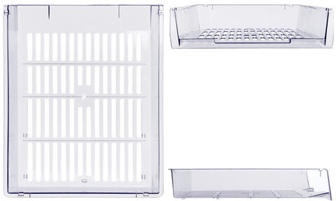 Лотки горизонтальные для бумаг, КОМПЛЕКТ 3 шт., 340х270х70 мм, прозрачный, BRAUBERG "Office", 237258