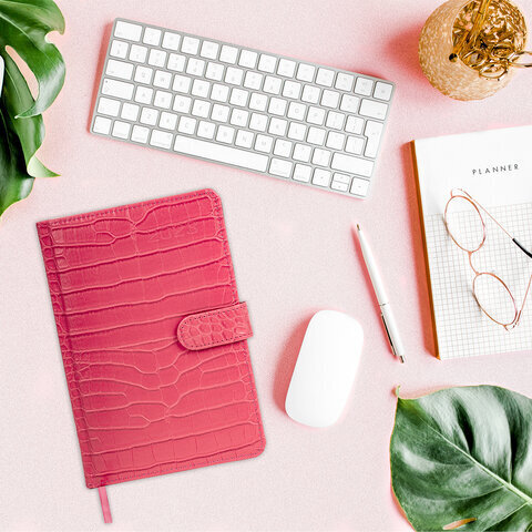 Еженедельник датированный 2023 А5 145х215 мм BRAUBERG "Party", красный, 113953