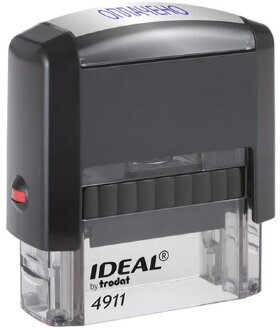 Штамп стандартный &quot;ОПЛАЧЕНО&quot;, оттиск 38х14 мм, синий, TRODAT IDEAL 4911 DB-1.2, 161487