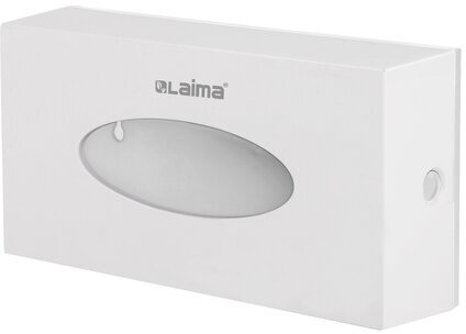 Диспенсер для косметических салфеток LAIMA CLASSIC, настольный/настенный, пластиковый, белый, 605392