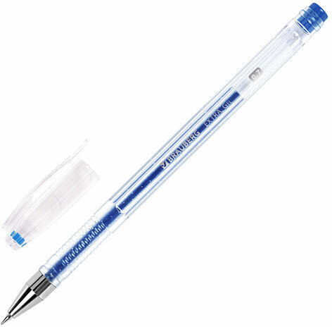 Ручки гелевые БЛЕСТКИ BRAUBERG "EXTRA", НАБОР 12 ЦВЕТОВ, узел 0,7 мм, линия 0,5 мм, 143909