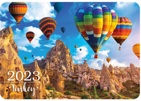 Календарь карманный на 2023 г., 70х100 мм, "Вокруг света", HATBER, Кк757368