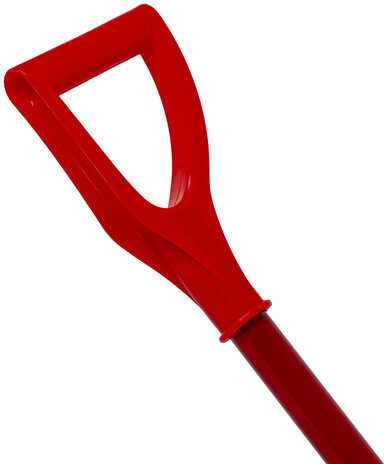 Лопата снегоуборочная ГРАНДМАСТЕР из ПОЛИКАРБОНАТА, ударопрочная, алюминиевый черенок, V образная ручка, ковш 44х38 см, высота в сборе 135см, 606625