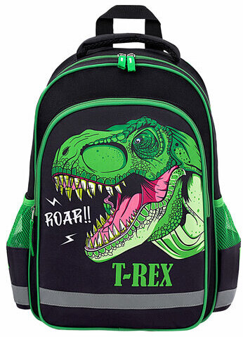 Рюкзак ПИФАГОР SCHOOL, 1 отделение, 3 кармана, "Dino roar", 38x28х14 см, 272080
