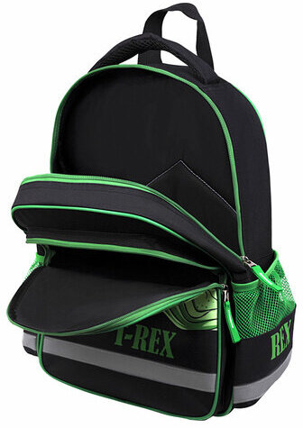 Рюкзак ПИФАГОР SCHOOL, 1 отделение, 3 кармана, "Dino roar", 38x28х14 см, 272080
