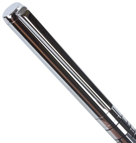 Ручка подарочная шариковая GALANT "Basel", корпус серебристый с черным, хромированные детали, пишущий узел 0,7 мм, синяя, 141665