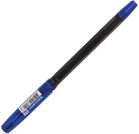 Ручка шариковая масляная с грипом BRAUBERG "i-Rite GT PRO", СИНЯЯ, корпус тонирированный черный, узел 0,4 мм, 143303