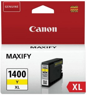 Картридж струйный CANON (PGI-1400XLY) МВ2040/МВ2340, желтый, оригинальный, ресурс 900 стр., 9204B001