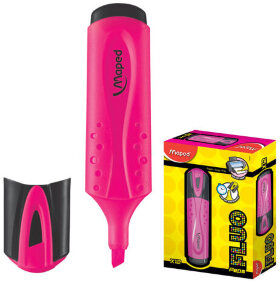 Текстовыделитель MAPED (Франция) &quot;Fluo Pep's Classic&quot;, РОЗОВЫЙ, линия 1-5 мм, 742536