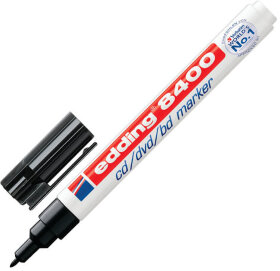 Маркер для CD и DVD EDDING 8400, ЧЕРНЫЙ, толщина письма 0,5-1 мм, E-8400/1