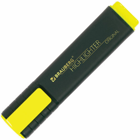 Набор текстовыделителей 6 ЦВЕТОВ, BRAUBERG "ORIGINAL", линия письма 1-5 мм, 151690
