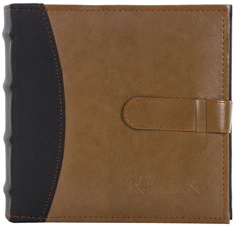 Фотоальбом BRAUBERG "Business style" на 300 фото 10х15 см, под кожу, бумажные страницы, бокс, 391183