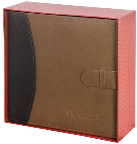 Фотоальбом BRAUBERG "Business style" на 300 фото 10х15 см, под кожу, бумажные страницы, бокс, 391183