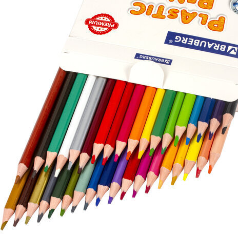 Карандаши цветные BRAUBERG PREMIUM, 36 цветов, трехгранные, грифель мягкий 3 мм, 181664