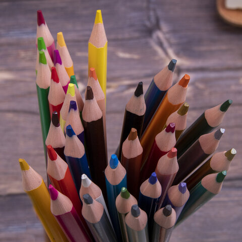 Карандаши цветные BRAUBERG PREMIUM, 36 цветов, трехгранные, грифель мягкий 3 мм, 181664