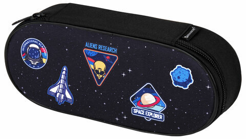 Пенал-футляр BRAUBERG, 1 отделение, органайзер, полиэстер, 22x9х5 см, "Open space", 272313