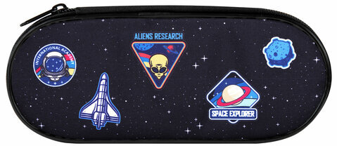 Пенал-футляр BRAUBERG, 1 отделение, органайзер, полиэстер, 22x9х5 см, "Open space", 272313