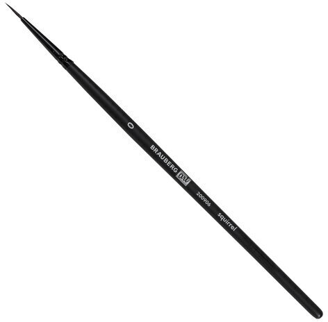 Кисть художественная проф. BRAUBERG ART CLASSIC, белка, круглая, № 0, 200906