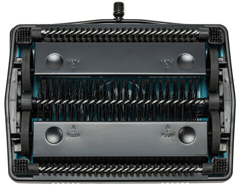 Щетка-веник-пылесос механическая для пола и ковровых покрытий, металл, чёрно-бирюзовая, DASWERK, 608948