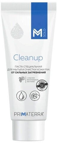 Паста очищающая 100 мл, M SOLO CLEANUP, от сильных загрязнений с натуральным абразивом