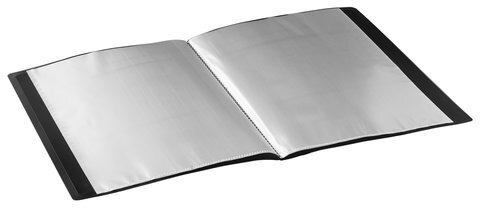 Папка 10 вкладышей BRAUBERG стандарт, черная, 0,5 мм, 221592