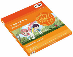 Пластилин классический ГАММА &quot;Оранжевое солнце&quot;, 24 цвета, 312 г, стек, 130520207