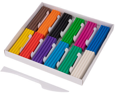 Пластилин классический BRAUBERG KIDS, 12 цветов, 240 г, стек, ВЫСШЕЕ КАЧЕСТВО, 106436