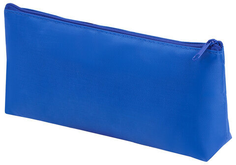 Пенал-косметичка ПИФАГОР на молнии, текстиль, синий, 19х4х9 см, 229004