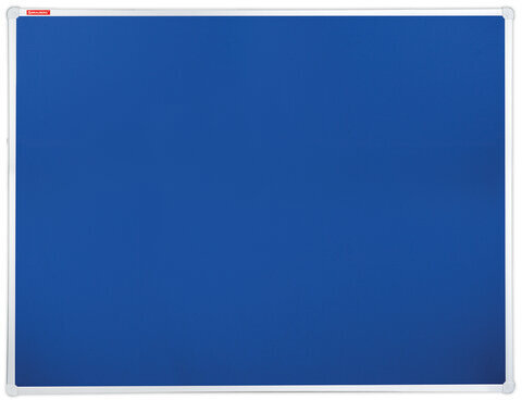 Доска c текстильным покрытием для объявлений 60х90 см синяя, ГАРАНТИЯ 10 ЛЕТ, РОССИЯ, BRAUBERG, 231700