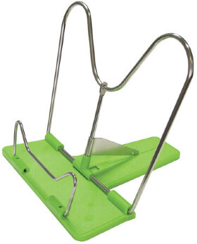 Подставка для книг, пластик/металл никелированный, ассорти, европодвес, GLOBUS, 0001