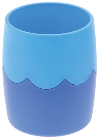 Подставка-органайзер (стакан для ручек), сине-голубая, непрозрачная, СН505