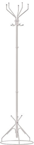 Вешалка-стойка "Ажур-2", 1,89 м, основание 46 см, 5 крючков, металл, белая