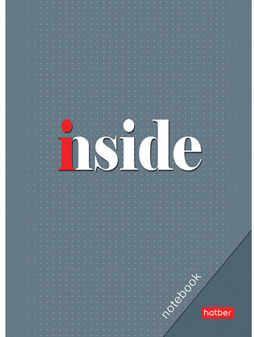 Блокнот МАЛЫЙ ФОРМАТ А6 (105х145 мм) 32 л., скоба, ламинированная бумага, HATBER, INSIDE, 32Б6B1