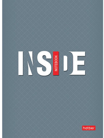 Блокнот МАЛЫЙ ФОРМАТ А6 (105х145 мм) 32 л., скоба, ламинированная бумага, HATBER, INSIDE, 32Б6B1