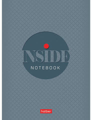 Блокнот МАЛЫЙ ФОРМАТ А6 (105х145 мм) 32 л., скоба, ламинированная бумага, HATBER, INSIDE, 32Б6B1