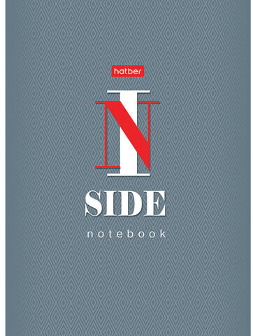 Блокнот МАЛЫЙ ФОРМАТ А6 (105х145 мм) 32 л., скоба, ламинированная бумага, HATBER, INSIDE, 32Б6B1