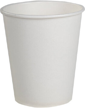 Одноразовые стаканы 165 мл, КОМПЛЕКТ 100 шт., бумажные однослойные, белые, холодное/горячее, для вендинга, ФОРМАЦИЯ, HB70-195-0000-100