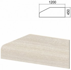 Экран-перегородка к столам "Арго" шириной 1200 мм, ясень шимо (КОМПЛЕКТ С ФУРНИТУРОЙ)