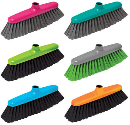 Щетка для уборки, ширина 29 см, щетина 7 см, пластик, крепление еврорезьба, YORK "Elizabeth", 50110