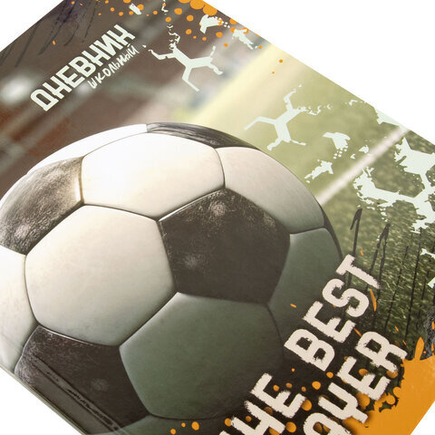Дневник 1-4 класс 48 л., твердый, ЮНЛАНДИЯ, глянцевая ламинация, с подсказом, "Футбол", 106826