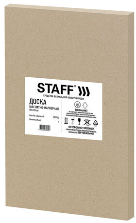 Доска магнитно-маркерная 90х120 см, алюминиевая рамка, Польша, STAFF Profit, 237722