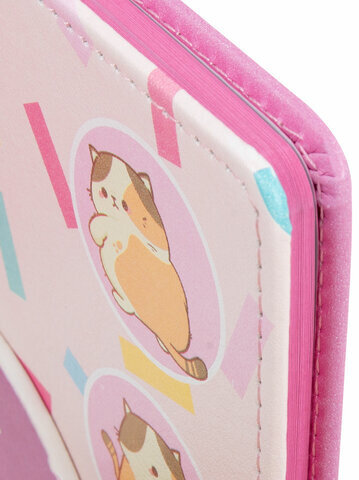 Дневник 1-4 класс 48 л., кожзам (твердая), застежка, ЮНЛАНДИЯ, "Аниме Котики", 106941