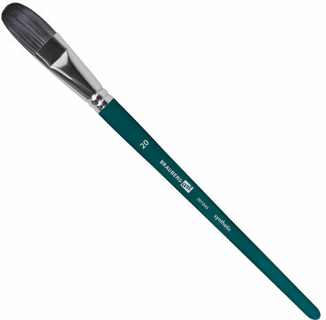 Кисти художественные набор 15 шт.+мастихин, в пенале, изумрудные, синтетика, BRAUBERG ART DEBUT, 201045